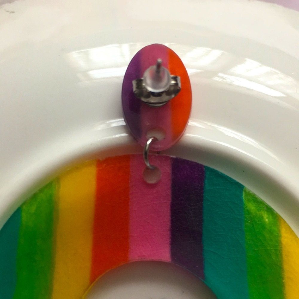 Rainbow earrings - Picture 4 of 6